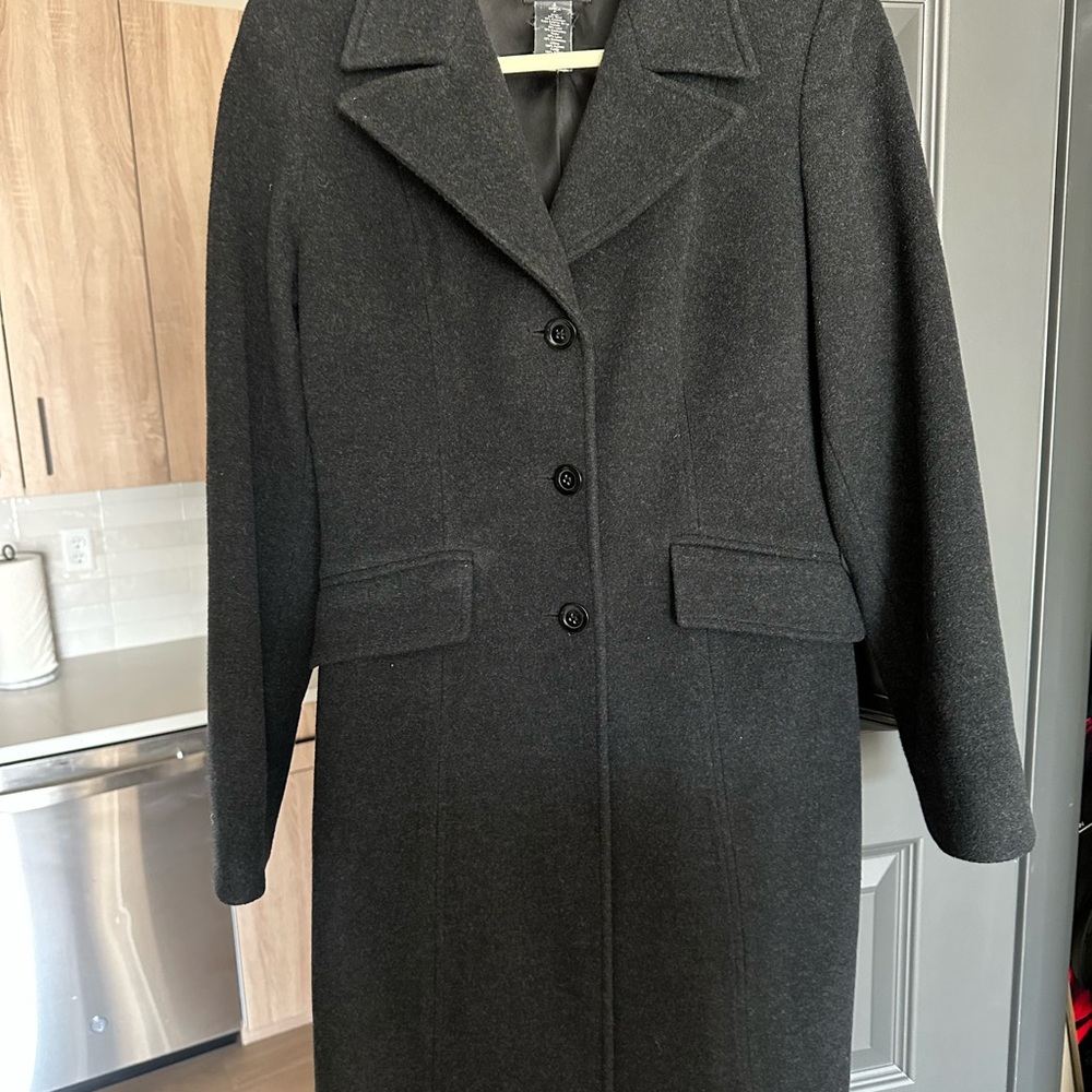 bebe Dark Gray Trench Coat - Picture 4 of 4